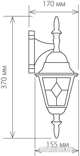 Уличный фонарь Elektrostandard Vega D (черное золото)
