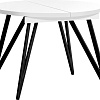 Millwood Женева 3 Л раздвижной D100-140x100x76 (белый металл/металл черный)