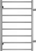 Полотенцесушитель Granula Классик Прямой 8 50х80 (боковое подключение)