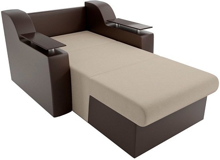 Кресло Лига диванов Сенатор 100691 80 см (бежевый/коричневый)