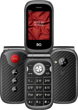 Кнопочный телефон BQ-Mobile BQ-2451 Daze (серый)