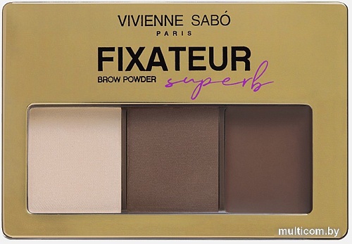 Тени для век Vivienne Sabo Fixateur Superb (тон 02 темно-коричневый)