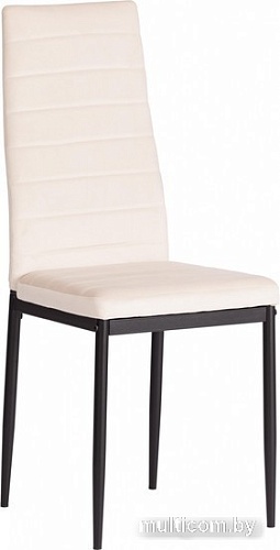 Стул TetChair Easy Chair металл/вельвет (светло-бежевый/черный)