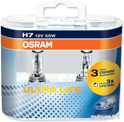 Галогенная лампа Osram H7 Ultra Life 2шт [64210ULT-HCB]