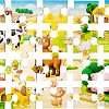 Мозаика/пазл Baby Toys First Puzzle. Кто живет в Деревне 04189