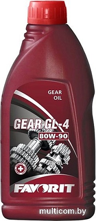 Трансмиссионное масло Favorit Gear 80W-90 GL-4 1л