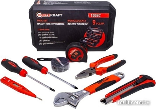Набор домашнего мастера ForceKraft FK-1009C (9 предметов)