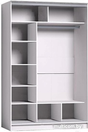 Шкаф-купе Глазов Strike 1350 ЛДСП (белый)