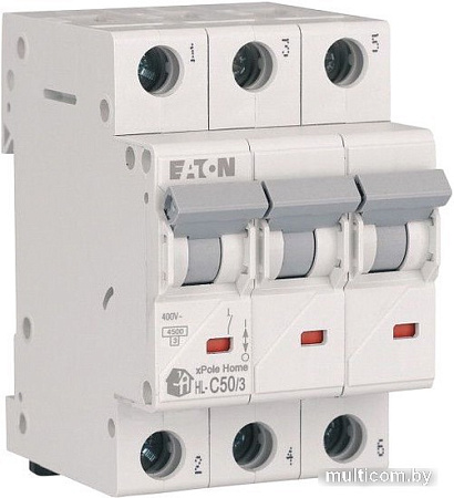 Eaton HL-C503 3P 50A C 4.5кA 3M 194796