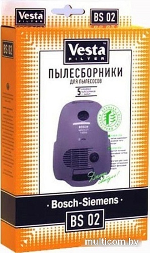 Комплект одноразовых мешков Vesta Filter BS 02