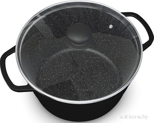 Кастрюля НМП Каменная Черный гранит 186630