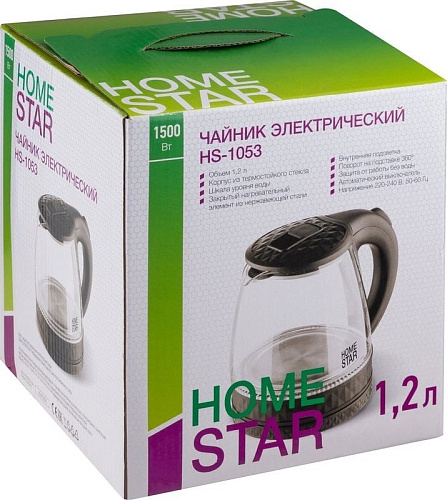 Электрический чайник HomeStar HS-1053 (черный)