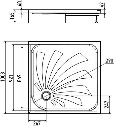 Душевая кабина Alex Baitler AB10017H-2 100x100