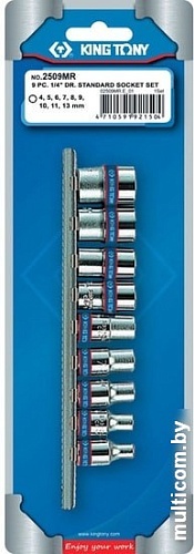 Набор торцевых головок King Tony 2509MR (9 предметов)