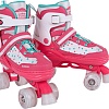 Роликовые коньки Tech Team Квады Latina District (р-р 30-33, белый/розовый)