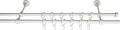 Карниз для штор Legrand Кованный 2м 2-х рядный 58123841 (белый матовый)