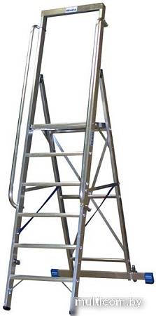 Лестница-стремянка Krause Stabilo с поручнем 7 ступеней