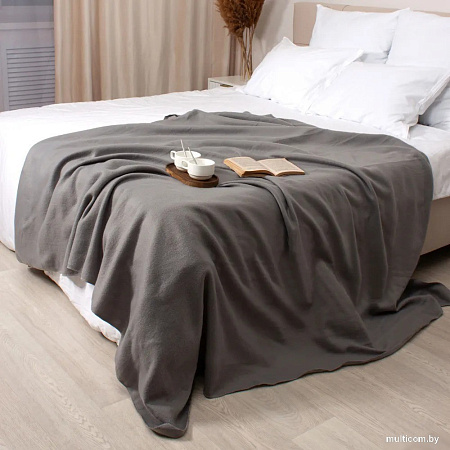 Плед Casa Conforte London Basic 130x165 6155333 (серый)