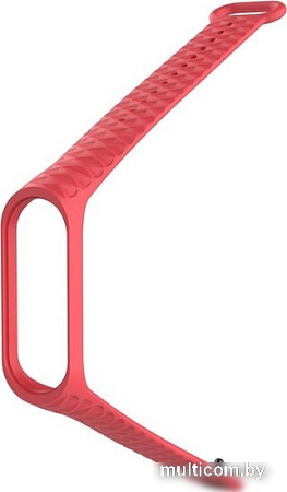 Ремешок Xiaomi ребристый для Mi Band 3 (красный)