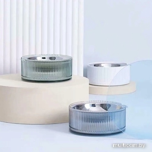 Миска Furrytail Antibacterial Stainless Steel Cat Bowl (голубой)