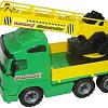 Игрушечный транспорт Полесье Volvo с поворотной платформой в лотке