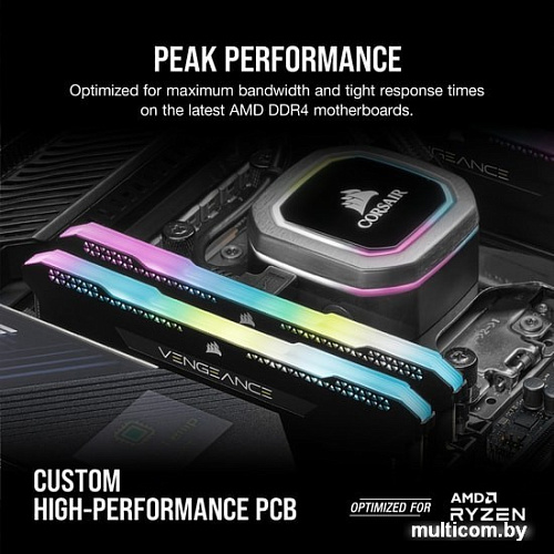 Оперативная память Corsair Vengeance RGB PRO SL 2x16GB DDR4 PC4-25600 CMH32GX4M2Z3200C16