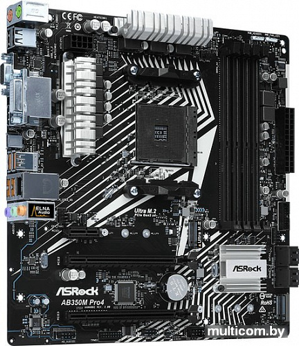 Материнская плата ASRock AB350M Pro4 R2.0