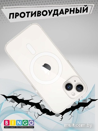 Чехол для телефона Bingo Clear Magnetic для APPLE iPhone 15 (прозрачный)