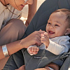 Шезлонг BabyBjorn Bliss Cotton Petal Quilt (антрацит)