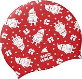 Шапочка для плавания Mad Wave New Year (красный)