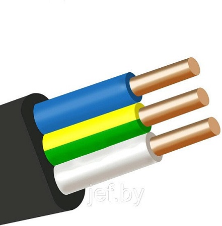 Кабель силовой ККЗ ВВГп-нг(А) 3х6 Ч KKZ40-00000230 (100 м, черный)