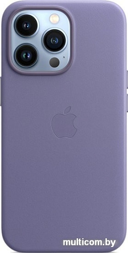 Чехол для телефона Apple MagSafe Leather Case для iPhone 13 Pro (сиреневая глициния)