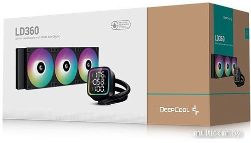 Жидкостное охлаждение для процессора DeepCool LD360 R-LD360-BKMSN-G-1