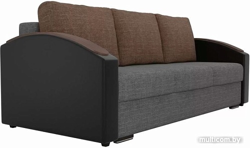 Диван Лига диванов Монако slide 102014 (серый/черный/коричневый)