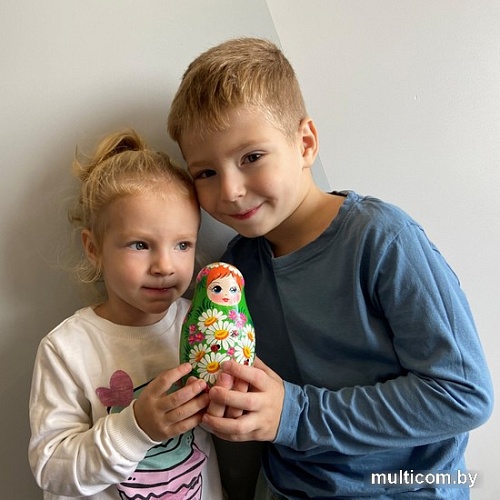 Развивающая игра Брестская Матрешка В летнем сарафане с ромашками (набор 7 шт)