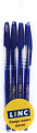 Набор шариковых ручек LINC Offix 1500FW/blue/4 (синий)