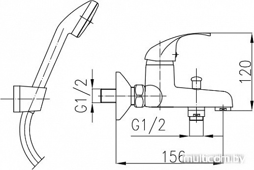 Смеситель Armatura Ekokran Atut 5514-550-00