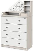 Детский комод Атон Мебель Сириус Alf (бодега светлая/белый)