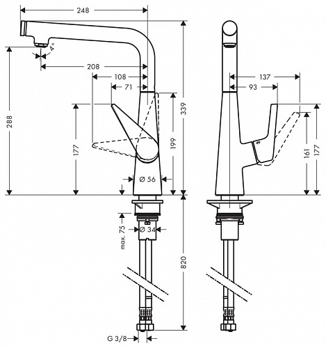 Смеситель Hansgrohe Talis Select S 72820000