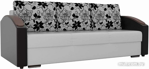 Диван Лига диванов Монако slide 102017 (белый/черный/серый)