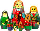 Развивающая игра Брестская Матрешка Русская народная сказка Царевна-Лягушка (набор 7 шт)