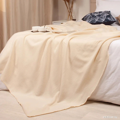 Плед Casa Conforte London Basic 130x165 6155329 (бежевый)