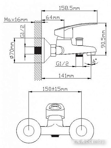 Смеситель Wisent WP30027