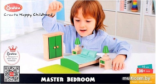 Аксессуары для кукольного домика Darvish Спальня DV-T-2622