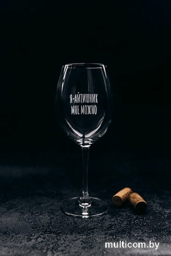 Бокал для вина Мастерская TrueLaser Я - айтишник мне можно BV510