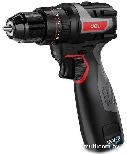 Ударная дрель-шуруповерт Deli EDE-CZ16-1D2 (с 2-мя АКБ)