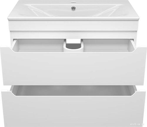 Misty Тумба под умывальник Бриз 80 П-Бри-09080-012Я+WB.FN/Breeze/80-C/WHT.G/S1
