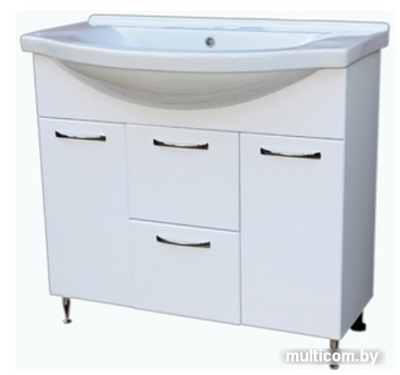 СанитаМебель Тумба под умывальник Камелия-69.51к Д2 (Белый)