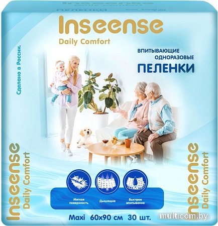 Пеленка одноразовая Inseense Daily Comfort 60х90 InsDC6930 (30 шт)
