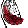 Подвесное кресло M-Group Для двоих 11450406 (черный ротанг/красная подушка)